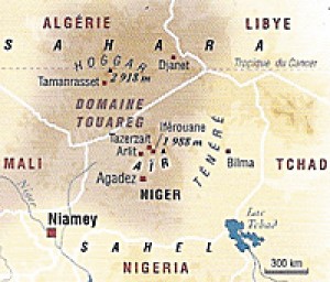 Niger - území Tuaregů